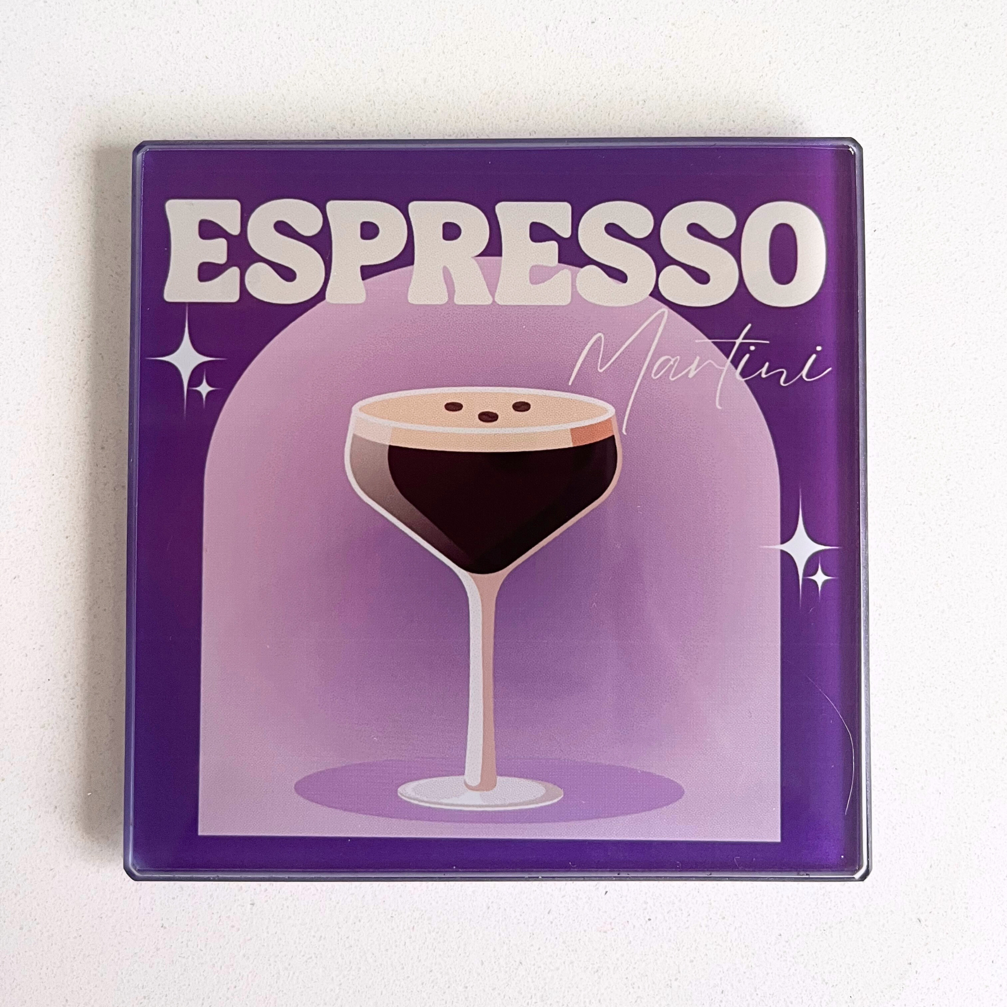 Espresso Martini Classic Cocktail Glass Coaster