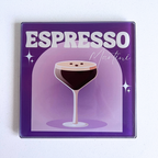 Classic Cocktail Collection Glass Coasters (Set of 8)