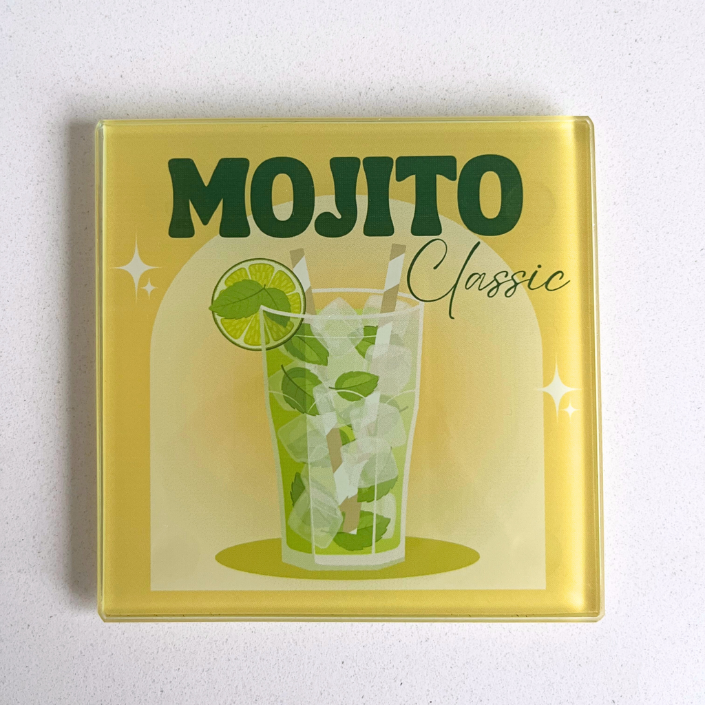 Mojito Classic Cocktail Glass Coaster