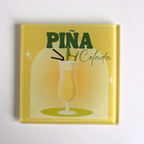 Pina Colada Classic Cocktail Glass Coaster