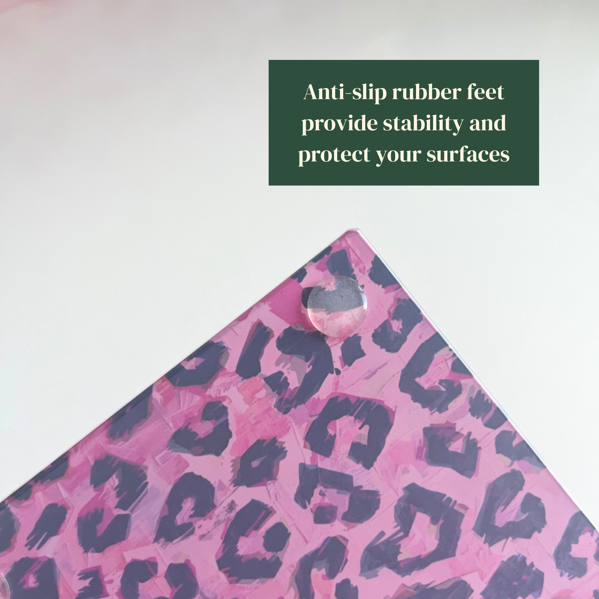 After Hours – Neon Leopard Glass Coasters (Set of 4)