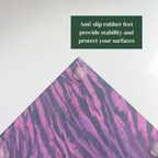 After Hours – Neon Tiger Glass Coasters (Set of 4)