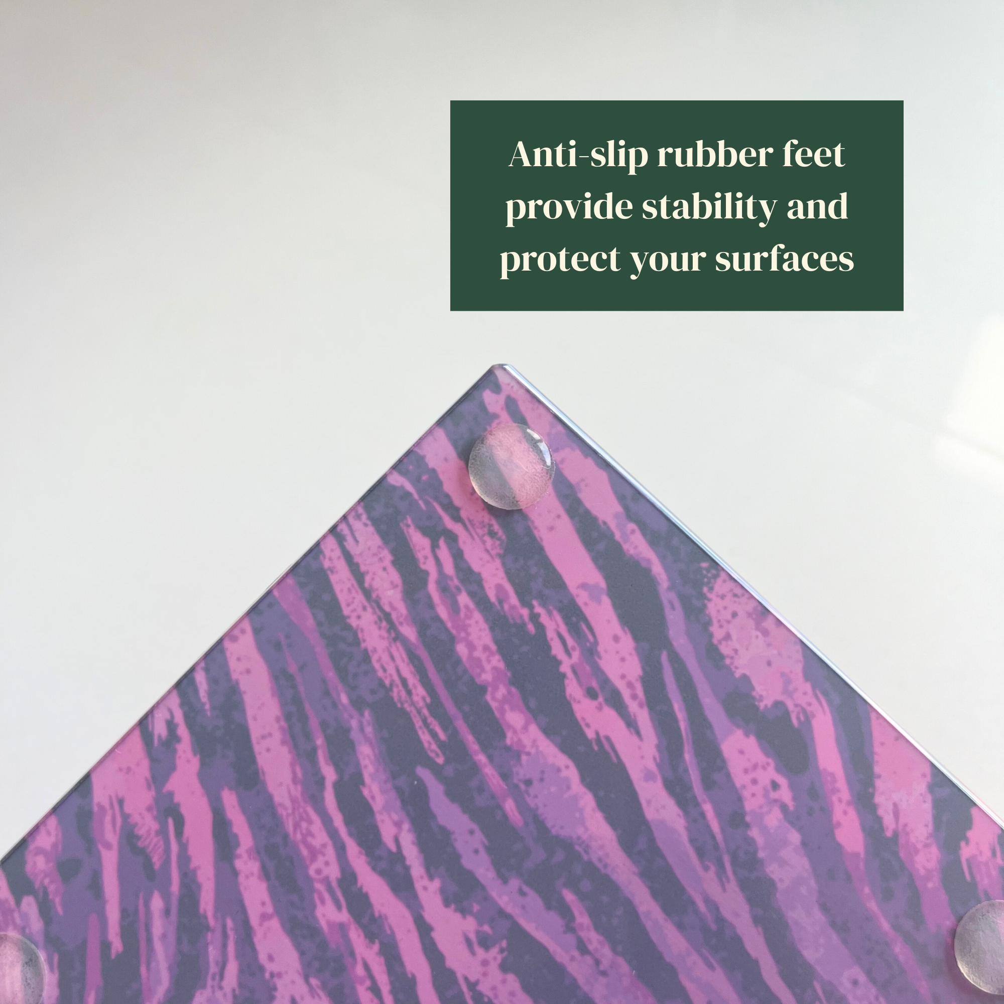 After Hours – Neon Tiger Glass Coasters (Set of 4)