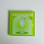 The Fresh Whites Collection - Wine Glass Coasters (Set of 4)