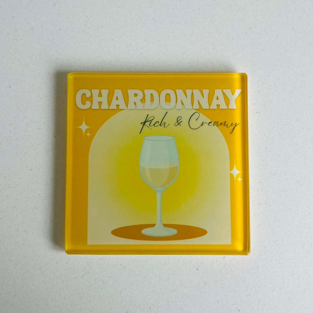 The Fresh Whites Collection - Wine Glass Coasters (Set of 4)