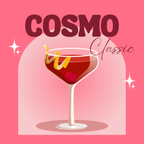 Cosmopolitan Classic Cocktail Glass Coaster