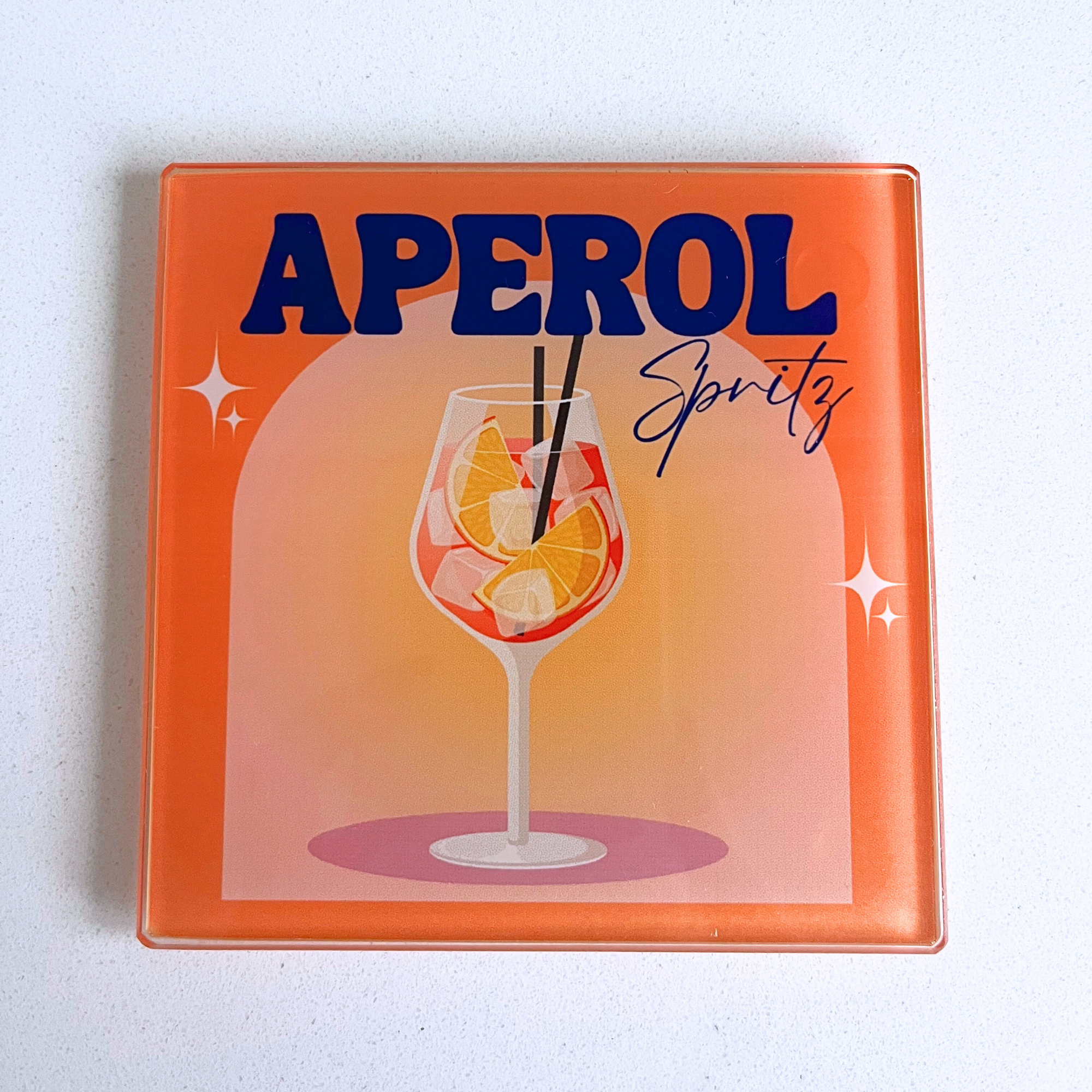 Classic Cocktail Collection Glass Coasters (Set of 8)