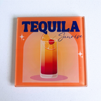 Classic Cocktail Collection Glass Coasters (Set of 8)