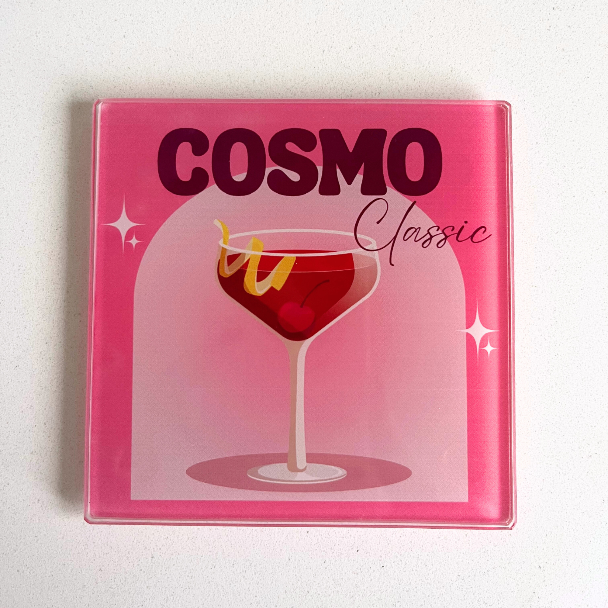 Cosmopolitan Classic Cocktail Glass Coaster
