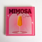 Mimosa Classic Cocktail Glass Coaster