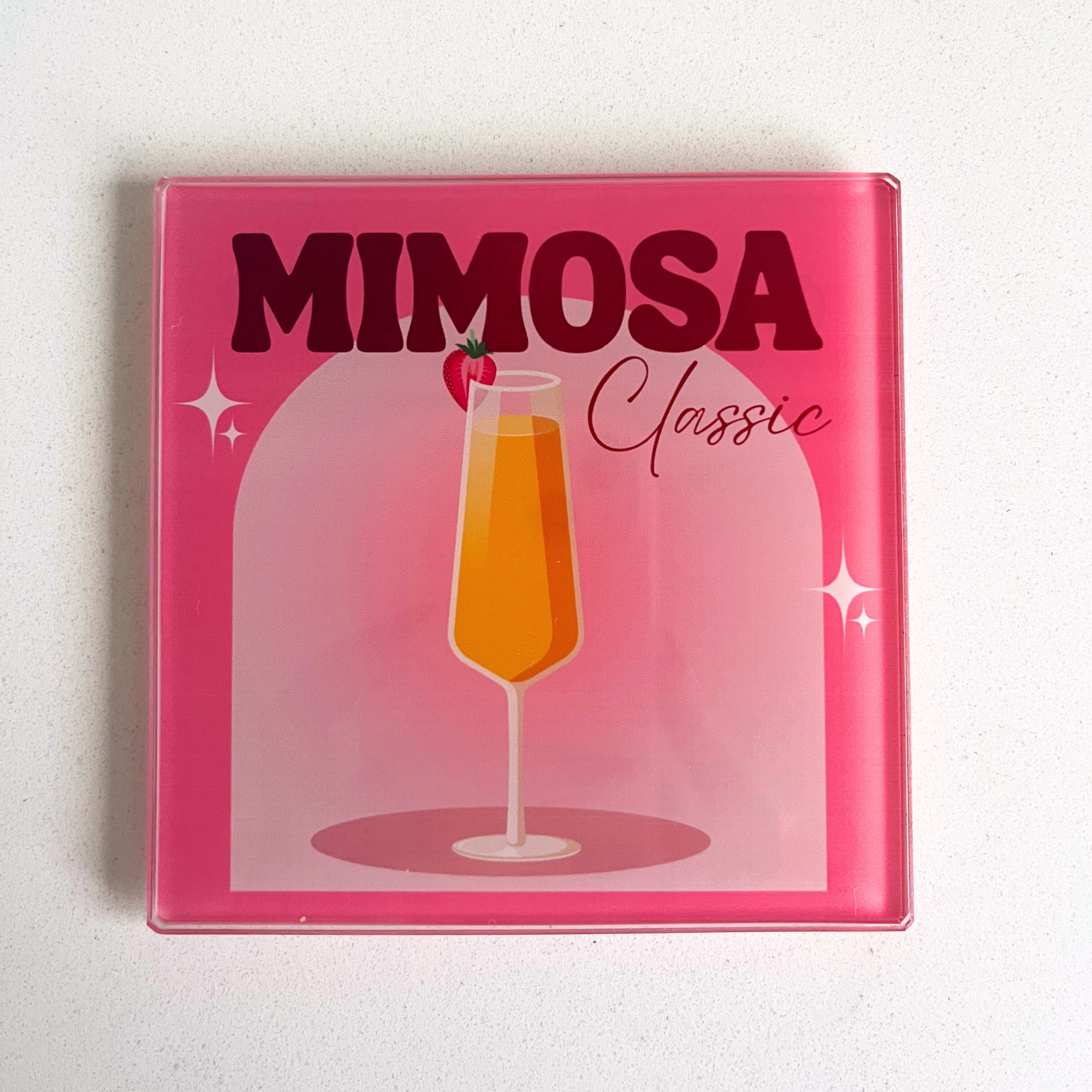 Mimosa Classic Cocktail Glass Coaster