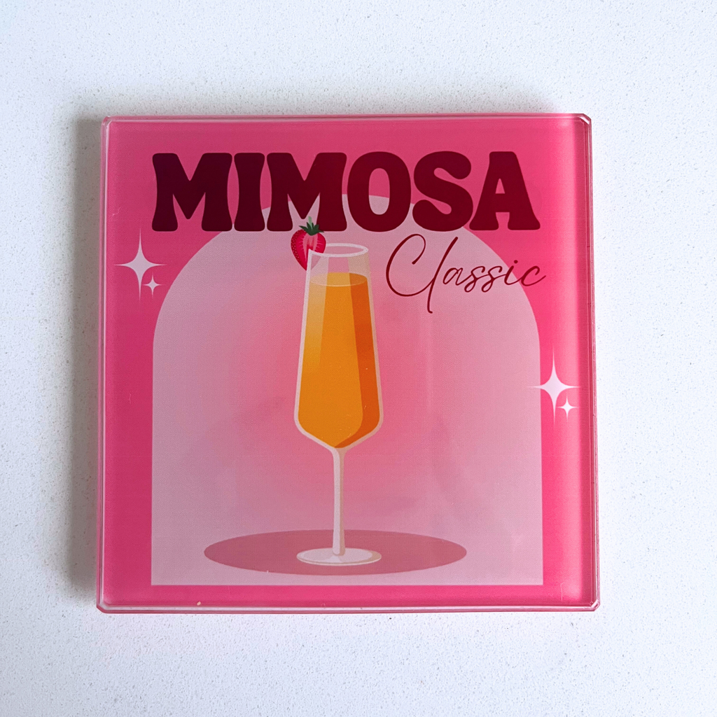 Classic Cocktail Collection Glass Coasters (Set of 8)