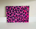 After Hours – Neon Leopard Glass Chopping Board