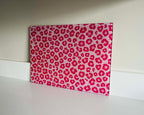 Blush Hour – Pastel Leopard Glass Chopping Board