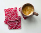 Blush Hour – Pastel Leopard Glass Coasters (Set of 4)