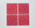 Blush Hour – Pastel Leopard Glass Coasters (Set of 4)
