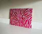 Blush Hour – Pastel Zebra Glass Chopping Board