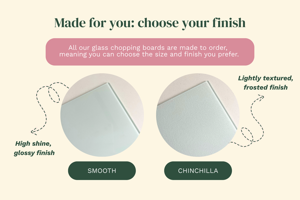 Kiss & Tell – Pink Lips Glass Chopping Board