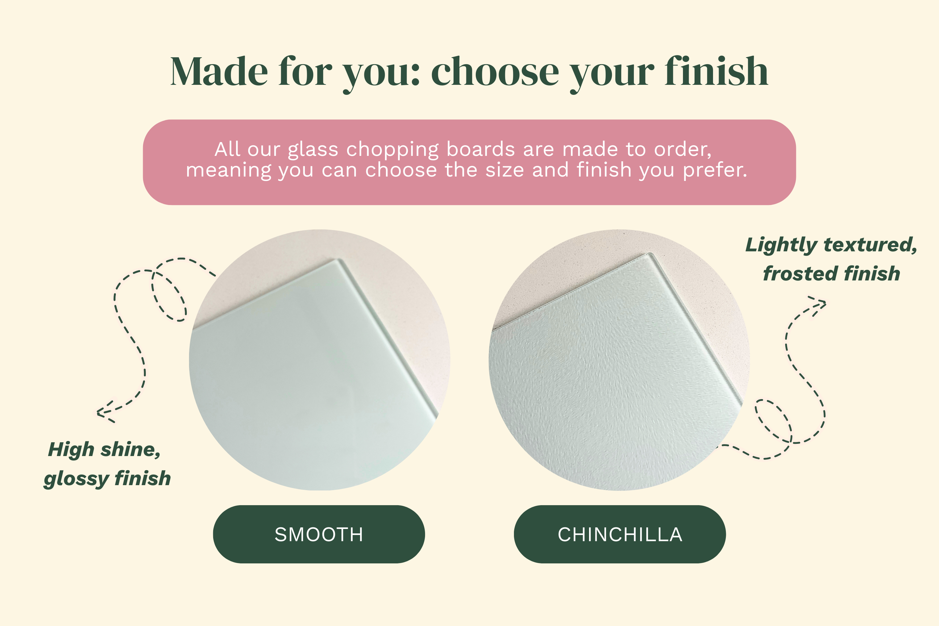 Kiss & Tell – Pink Lips Glass Chopping Board