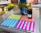 Bondi Beach – Summer Stripes Glass Chopping Board