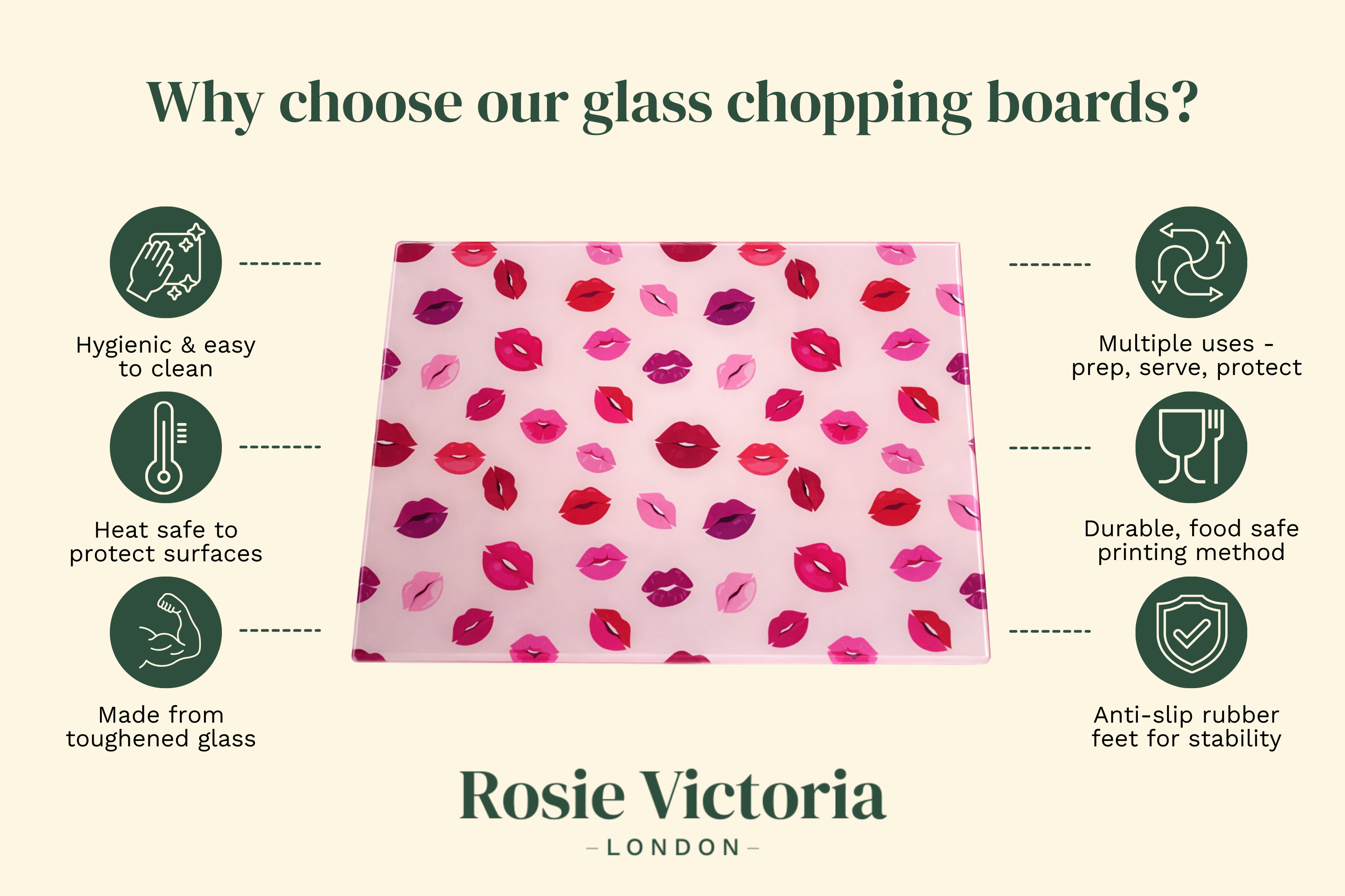After Hours – Neon Leopard Glass Chopping Board