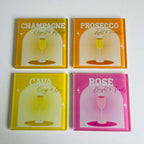 The Sparkling Collection - Wine Glass Coasters (Set of 4)