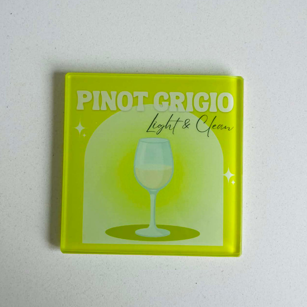 The Fresh Whites Collection - Wine Glass Coasters (Set of 4)