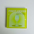 The Fresh Whites Collection - Wine Glass Coasters (Set of 4)