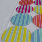 Amalfi Coast – Summer Stripes Glass Coasters (Set of 4)